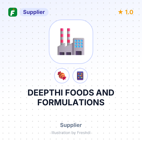 DEEPTHI FOODS AND FORMULATIONS – summary card, no photo uploaded yet