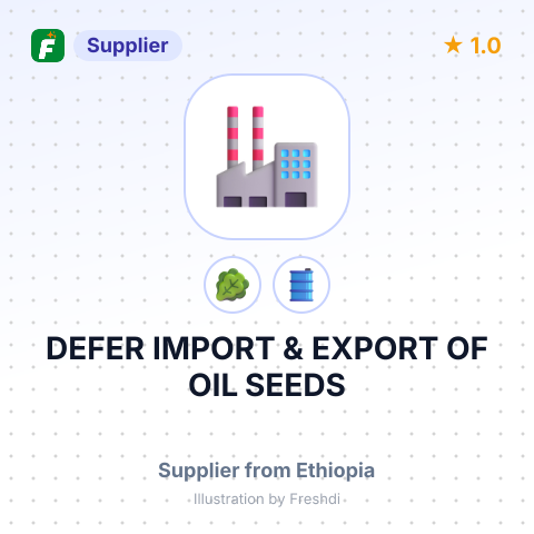 DEFER IMPORT & EXPORT OF OIL SEEDS – summary card, no photo uploaded yet