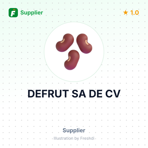 DEFRUT SA DE CV – summary card, no photo uploaded yet