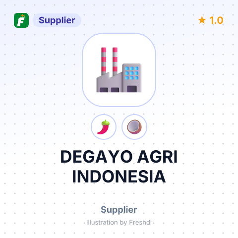DEGAYO AGRI INDONESIA – summary card, no photo uploaded yet