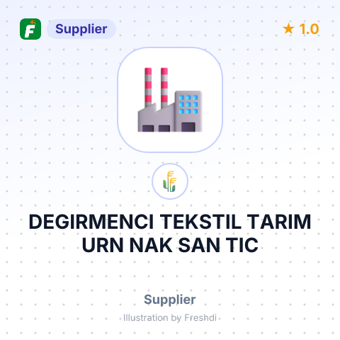 DEGIRMENCI TEKSTIL TARIM URN NAK SAN TIC – summary card, no photo uploaded yet