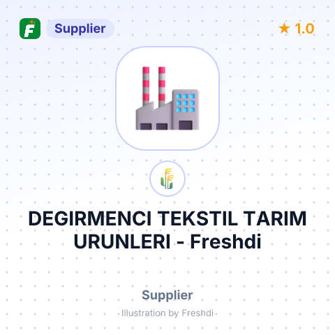 DEGIRMENCI TEKSTIL TARIM URUNLERI – summary card, no photo uploaded yet