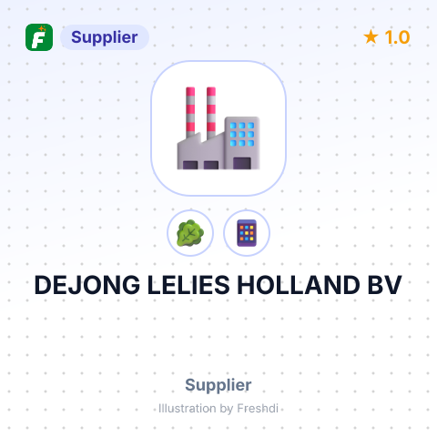 DEJONG LELIES HOLLAND BV – summary card, no photo uploaded yet