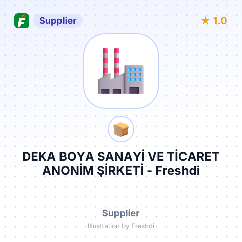 DEKA BOYA SANAYİ VE TİCARET ANONİM ŞİRKETİ – summary card, no photo uploaded yet