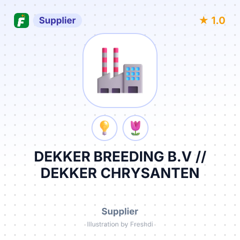 DEKKER BREEDING B.V // DEKKER CHRYSANTEN – summary card, no photo uploaded yet