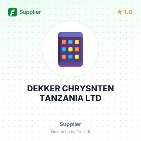 DEKKER CHRYSNTEN TANZANIA LTD – summary card, no photo uploaded yet