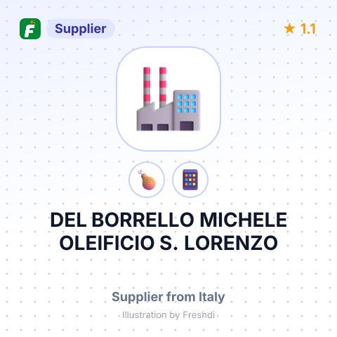 DEL BORRELLO MICHELE OLEIFICIO S. LORENZO – summary card, no photo uploaded yet