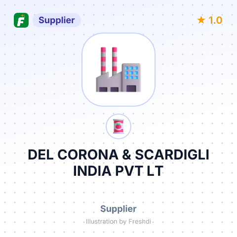 DEL CORONA & SCARDIGLI INDIA PVT LT – summary card, no photo uploaded yet