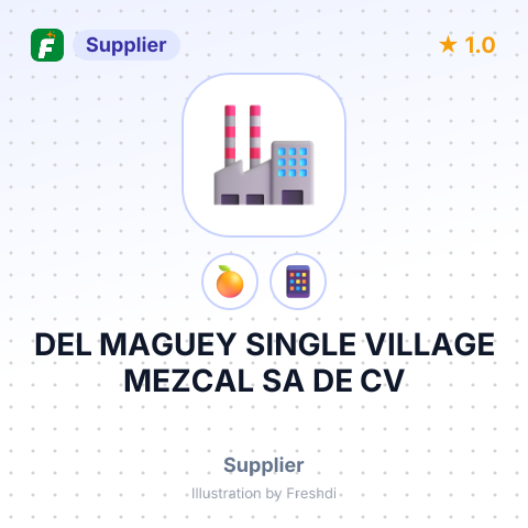 DEL MAGUEY SINGLE VILLAGE MEZCAL SA DE CV – summary card, no photo uploaded yet