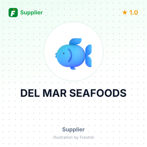 DEL MAR SEAFOODS – summary card, no photo uploaded yet