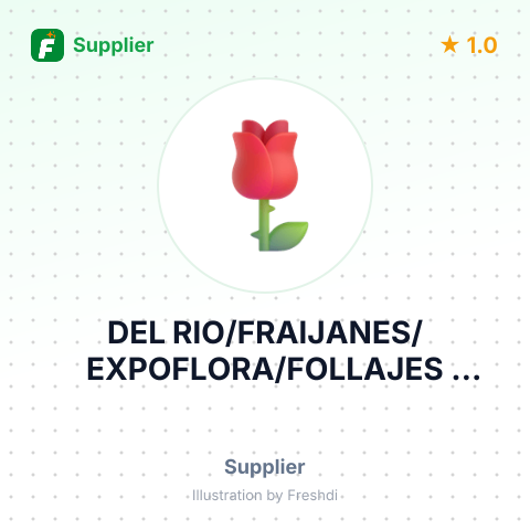 DEL RIO/FRAIJANES/EXPOFLORA/FOLLAJES TELON – summary card, no photo uploaded yet