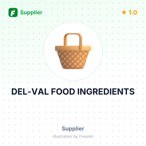 DEL-VAL FOOD INGREDIENTS – summary card, no photo uploaded yet