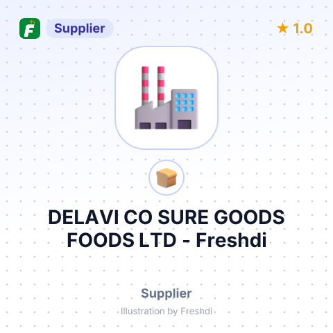 DELAVI CO SURE GOODS FOODS LTD – summary card, no photo uploaded yet