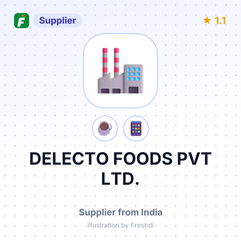 DELECTO FOODS PVT LTD. – summary card, no photo uploaded yet