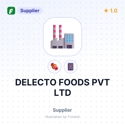 DELECTO FOODS PVT LTD – summary card, no photo uploaded yet