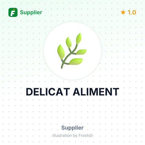 DELICAT ALIMENT – summary card, no photo uploaded yet