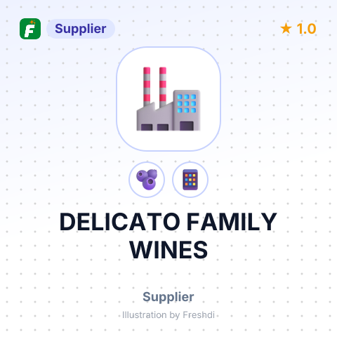 DELICATO FAMILY WINES – summary card, no photo uploaded yet