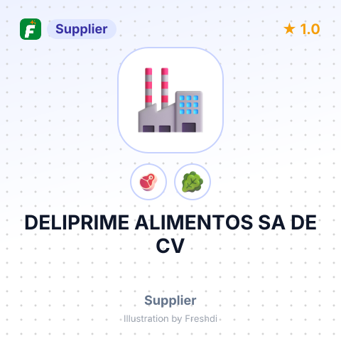 DELIPRIME ALIMENTOS SA DE CV – summary card, no photo uploaded yet
