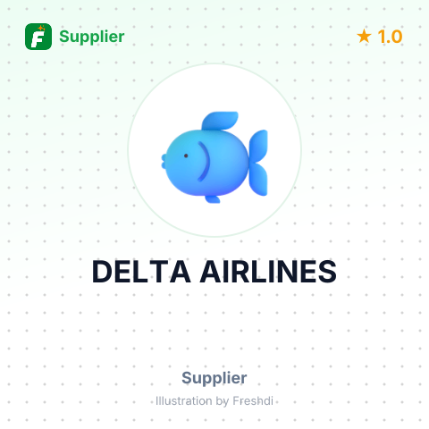 DELTA AIRLINES – summary card, no photo uploaded yet