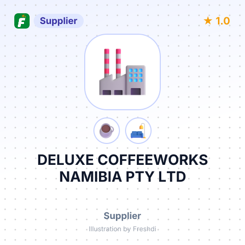 DELUXE COFFEEWORKS NAMIBIA PTY LTD – summary card, no photo uploaded yet