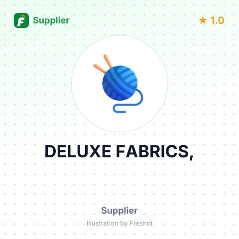 DELUXE FABRICS, – summary card, no photo uploaded yet