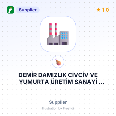 DEMİR DAMIZLIK CİVCİV VE YUMURTA ÜRETİM SANAYİ TİCARET ANONİM ŞİRKETİ – summary card, no photo uploaded yet