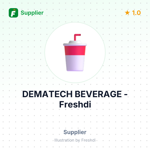 DEMATECH BEVERAGE – summary card, no photo uploaded yet
