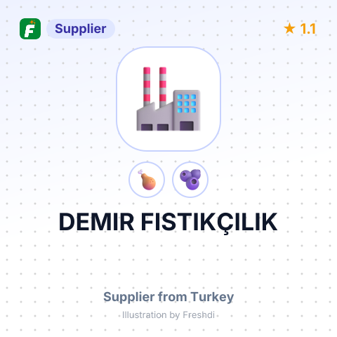 DEMIR FISTIKÇILIK – summary card, no photo uploaded yet