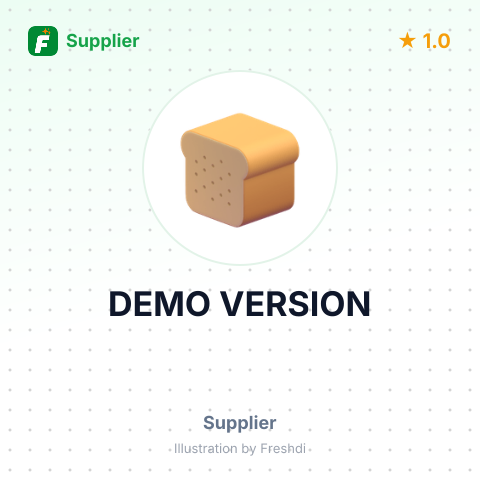 DEMO VERSION – summary card, no photo uploaded yet