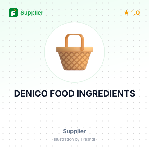 DENICO FOOD INGREDIENTS – summary card, no photo uploaded yet