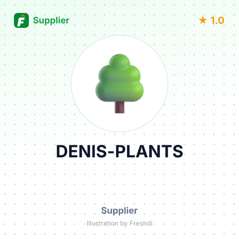 DENIS-PLANTS – summary card, no photo uploaded yet
