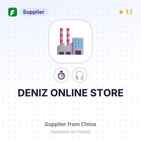 DENIZ ONLINE STORE – summary card, no photo uploaded yet