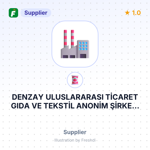 DENZAY ULUSLARARASI TİCARET GIDA VE TEKSTİL ANONİM ŞİRKETİ – summary card, no photo uploaded yet