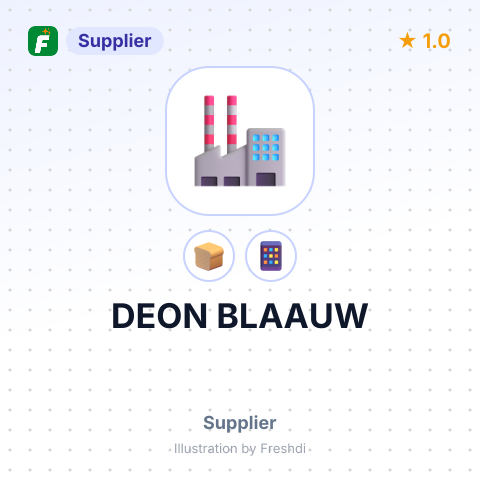 DEON BLAAUW – summary card, no photo uploaded yet