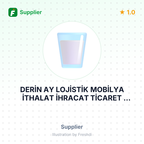 DERİN AY LOJİSTİK MOBİLYA İTHALAT İHRACAT TİCARET LİMİTED ŞİRKETİ – summary card, no photo uploaded yet