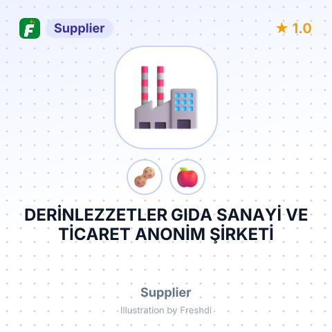 DERİNLEZZETLER GIDA SANAYİ VE TİCARET ANONİM ŞİRKETİ – summary card, no photo uploaded yet