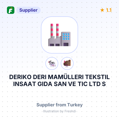 DERIKO DERI MAMÜLLERI TEKSTIL INSAAT GIDA SAN VE TIC LTD S – summary card, no photo uploaded yet