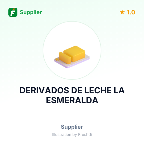 DERIVADOS DE LECHE LA ESMERALDA – summary card, no photo uploaded yet