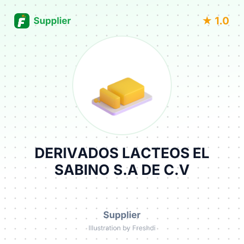 DERIVADOS LACTEOS EL SABINO S.A DE C.V – summary card, no photo uploaded yet