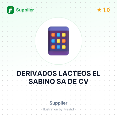 DERIVADOS LACTEOS EL SABINO SA DE CV – summary card, no photo uploaded yet