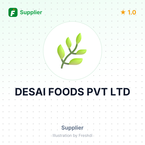 DESAI FOODS PVT LTD – summary card, no photo uploaded yet