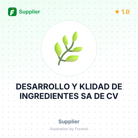 DESARROLLO Y KLIDAD DE INGREDIENTES SA DE CV – summary card, no photo uploaded yet