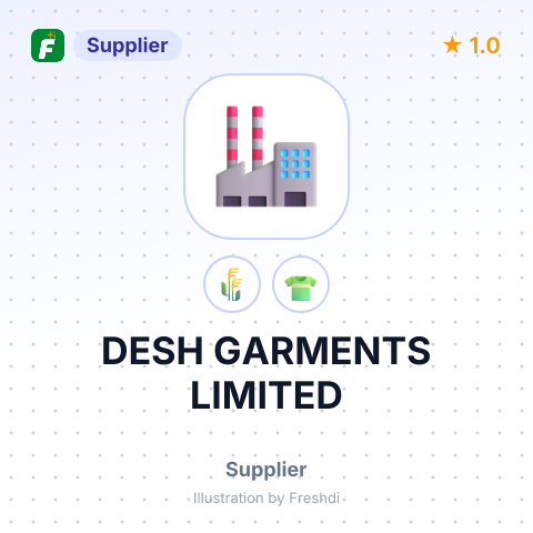 DESH GARMENTS LIMITED – summary card, no photo uploaded yet