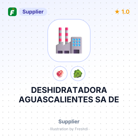DESHIDRATADORA AGUASCALIENTES SA DE – summary card, no photo uploaded yet