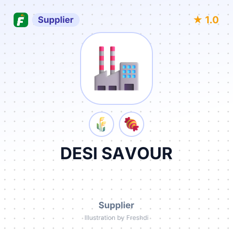 DESI SAVOUR – summary card, no photo uploaded yet