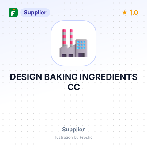 DESIGN BAKING INGREDIENTS CC – summary card, no photo uploaded yet