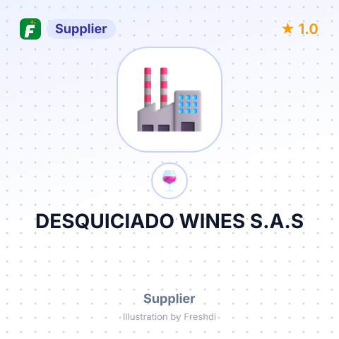 DESQUICIADO WINES S.A.S – summary card, no photo uploaded yet
