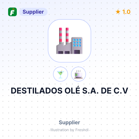 DESTILADOS OLÉ S.A. DE C.V – summary card, no photo uploaded yet