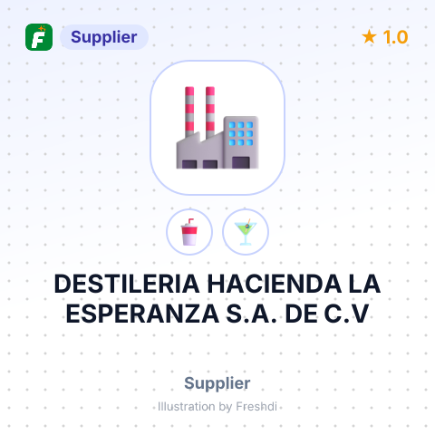 DESTILERIA HACIENDA LA ESPERANZA S.A. DE C.V – summary card, no photo uploaded yet