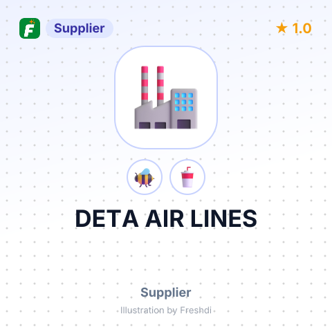 DETA AIR LINES – summary card, no photo uploaded yet